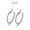 Pendientes Pendientes de hilo teñidos Moda para mujer Versátil Aguja chapada en oro blanco y plata Accesorios populares Selli290F