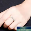 0 7CTW 3mm DF Round Cut Engagementwedding Moissanite Lab Grown Diamond Band Ring Sterling Silver for Women Factory Expert D292W