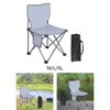 Sedia da campeggio portatile per mobili da campeggio all'aperto con tasca laterale pieghevole resistente per concerti in parco, giardino sulla spiaggia
