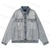 Tidvattens varumärke Mens Coats Spring Casual Jacket Desinger Loose Denim Outerwear Hip Hop Street Jacket