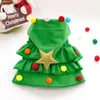 Abbigliamento per cani Buon Natale Vestiti per animali Mantello Mantello e scialle Cucciolo Cosplay Costume da Babbo Natale Felice Festival Cappotto Forniture all'ingrosso