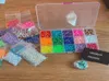 Nagelkunst-Dekorationen, 1 Box, 3 mm, 4 mm, 5 mm, Kunstharz, nicht fixiert, Strass-Mix, Jelly AB-Farbe, Deko, glitzert, Edelsteine, flache Rückseite, Steine und Strass 8658255