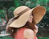 2020 Nya breda brim sommarhattar för kvinnor Semester Leisure Beach Hat Ribbon Bow Sun Visor Straw Hat Panama Woman039s Sun Caps T25813109