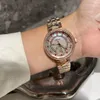 Orologio da donna intarsiato Diamond Oceano Diamante da donna Specchio di zaffiro Designer Womenwatch della banda in acciaio
