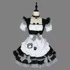 Sweet Queen Japonaise Lolita A-ligne Mini Robe Blondewig Shortwig Haikyuu Exploit Cosplay Dames Dentelle Garniture Maid Cosplay Uniforme Manches 403