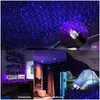 Decorative Lights Car Upgrade 2X Romantic Led Starry Sky Night Light 5V Usb Powered Galaxy Star Projector Lamp For Roof Room Ceiling D Otfnm