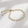 Braccialetti Link Fashon Bracciale perla bianca donna vintage bracciale di lusso Design originale di dono gioiello regalo