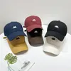 Han Edition Half Face Cat Soft Baseball Cap Brodery Summer Female Joker Sunscreen Male Black Leisure Lovely Par 231228