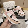 Designer Luxury Sneakers Calfskin Reflective Casual Running Shoes Women Classic platform Travel shoes cowhide fashion Letters leather lace-up Trainers