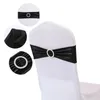 100pcs/Los Spandex Elastic Chair BOWS Band mit für Hochzeit Bankett Party Dekor