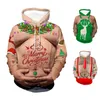Men's Hoodies Funny Christmas Navidad Sweetshirts Ugly Xmas Gift 3d Print Pullover Casual Party Jumper All-Match Terno Masculino