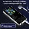 MP3 MP4 Players Inch Metal Touch MP3 MP4 Music Player Bluetooth 5.0 Supports Card with FM Alarm Clock Pedometer e-Book Built-in Speaker