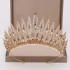 Haarspeldjes Itacazzo Bruidshoofddeksels - Een gouden damessfeer Bruiloft Prinses Legering Geometrie Tiara's Meisjesmode Verjaardag Kroon