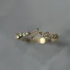 Kryształowe obrączki Gold CZ dla kobiet dziewczęta Delikatne mikro sześcienne cyrkonia pierścionek zaręczynowy Dainty Cienki szczupły pierścień palców 8645471