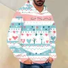Herren Hoodies 2023 Herbst und Winter warme Pullover Kleidung Ethnische Liebe bedruckte Kapuze -Sweatshirt Frauen