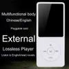 MP3 MP4-spelare Portable MP4-spelare med inbyggd högtalarmusikspelare med 16 GB SD-kort Inbyggt högtalarens röstinspelare högkvalitativ ljud mp3