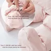 Invierno Baby Jumpysuit grueso con capucha cálida con capucha dentro de los rompores de vellón nacido niña de niña outerriz