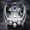 Mechanical Watch zegarek Pindu Design Męska marka luksusowe sportowe sportowe automatyczne wodoodporne mechaniczne mechaniczne Montre Homme Mechanical Watch Watches