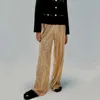 Pantalon à paillettes brillantes pour femmes, Long, Chic, jambes larges, droit, ample, taille haute, look de fête, Y2K