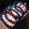 Link pulseiras natural azul tigre olho pedra pulseira moda cura personalizado para homens mulheres jóias de pedras preciosas presente amantes 1pcs 8/10mm