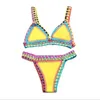 Sexy Bikini Badeanzug Sommer Neopren Bikini Strand Tragen Surf Biquini Weibliche Bademode Zwei Stück Brasilianische Badeanzug 231227