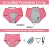 5pcSset fuite épreuve menstruelle culotte de femmes sous-vêtements pantalons sexy sous-vêtements physiologiques plus taille.