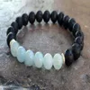 SN1064 Hoge Kwaliteit Vulkanische Lava Aquamarijn Armband Mode Natuursteen Heren Armband Nieuw Ontwerp Yoga Bracelet276I