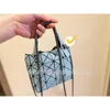 Bag Women Geometric Plaid Luxury Fashion Casual Tote Bao Female Handbag Baobao Shoulder Handbags Folded Totes 2024