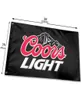 Etichetta bandiera Coors Light Beer 150x90 cm 3x5ft Stampa poliestere Club Sport di squadra indoor con 2 occhielli in ottone7129469