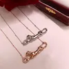 S925 Sterling Silver Style Trend Leopard Neckace Leopard Street Street Street Style Gold Ladies Collace of Lovers N227M