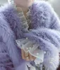 Женское меховое искусственное пальто со сказочным жемчугом, украшенное бисером и бриллиантами, сетка, сращенные оборки по краям, имитация норки, куртка-трава, парки, кардиган
