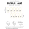 False Nails Beige Gradient Long Ballerina No Gel And UV Light Needed Fake For Women Home DIY Manicure