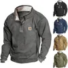 Herren-Kapuzenpullover, taktisches Outdoor-Sweatshirt aus Polarwolle, Jagdanzug, warmer Reißverschluss-Pullover, winddichter Mantel, Wanderpullover