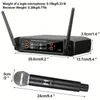 Draadloze Microfoon Handheld 4 Kanaals UHF Vaste Frequentie Dynamisch Voor Karaoke Bruiloft Band Kerk Prestaties 231228