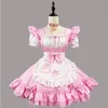 Sweet Queen Japanese Lolita A-Line Mini Dress Blondewig Shortwig Haikyuu Exploit Ladies Lace Trim Maid Cosplay Uniform Sleeve 983