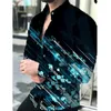 Men's Casual Shirts Lapel Shirt Spring And Summer Street Matrix Strip Plaid Top Soft Material Breathable Large Size