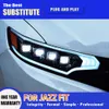 Voor Honda Jazz Fit LED Koplamp 14-19 Auto Koplamp Montage DRL Dagrijverlichting Dynamische Streamer Richtingaanwijzer voorlamp