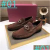 22 Stijl Litalian Desgin Luxe Lederen Schoenen Mannen Loafers Casual Jurk Merk Zachte Man Mocassins Comfort Slip Op Flats Boot drop Deli Dhgvf