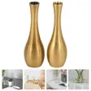 Vasen Home Metal Vase Delikate kleine reine Kupferblumenanordnung Mini Ware Desktop Modell