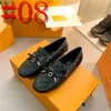 34 Stil Damen Gloria Loafers, klassische Nieten unten, Fliege, beschichtetes Canvas, Blumendruck, umgekehrte Modeschuhe, Größe 35–42