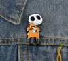Öl Tropfen Emaille Skeleton Pins Halloween Grost Cartoon Legierung Broschen Für Unisex Schädel Kleidung Rucksack Abzeichen Mode Europäischen Acc8911570