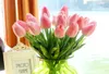 50pcs Latex Tulips 인공 Pu 꽃 꽃다발 진짜 터치 꽃 가정 장식 웨딩 장식 꽃 11 색 옵션