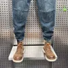 Jeans rétro pour hommes, Patch Ing, mode Streetwear, pantalon décontracté d'extérieur, vêtements de marque de haute qualité