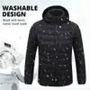 Beheizte Jacke 21 Bereiche Männer Frauen Wasserdichte USB-Aufladung Beheizte Kleidung Langarm Hoodie Winter Warme Jacke Heizweste 231228