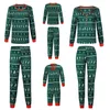 2023 Christmas Family Matching Pajamas Set Mother Father Kids Clothes Look Outfit Baby Girl Rompers Sleepwear Pyjamas 231228