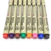 Set di 8/14 colori SAKURA Pigma Micron Liner Pen 0,25 mm 0,45 mm Colore Fineliner Linee di disegno Pennarello Studente Forniture d'arte 231227