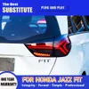 Voor Honda Jazz Fit GR9 Led-achterlicht 20-22 Auto Styling Achterlicht Rem Reverse Running Lights Streamer richtingaanwijzer Achterlichten Montage