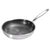 Pannor rostfritt stål wok ägg stekpanna non stick griddle honungskaka för utomhus matlagning nonstick stekpanna arbete platt
