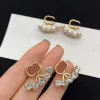 Ladies Stud Designer Studs Luxury Charm Pearl Earring Geometric Famous Brev