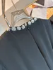 女性用ドレスブラックカラー長袖クルーネックレースの装飾ラインストーンメッシュミニドレス
